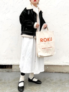 「TSUHARU by Samansa Mos2（ツハルバイサマンサモスモス）のアイテム」を使った、𝙔𝙐𝙆𝙄さん（レディース・162cm）の秋コーディネート