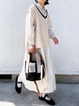 Yaeca ヤエカ のシャツワンピースを使った人気ファッションコーディネート 季節 9月 11月 Wear