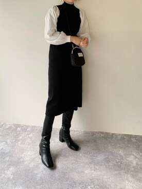 「FREE'S MART（フリーズマート）のアイテム（ワンピース/ドレス）」を使った、𝙔𝙐𝙆𝙄さん（レディース・162cm）の秋コーディネート