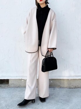 𝙔𝙐𝙆𝙄さん（レディース・162cm）の冬コーディネート