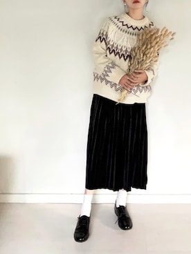 「muure（ミュール）のアイテム」を使った、𝙔𝙐𝙆𝙄さん（レディース・162cm）の冬コーディネート