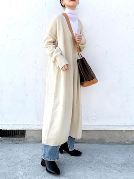 𝙔𝙐𝙆𝙄さん（レディース・162cm）の冬コーディネート