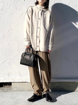 𝙔𝙐𝙆𝙄さん（レディース・162cm）の冬コーディネート