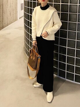 𝙔𝙐𝙆𝙄さん（レディース・162cm）の冬コーディネート