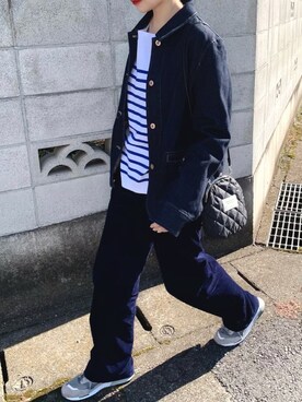 「UNIQLO（ユニクロ）のアイテム（ブルゾン）」を使った、𝙔𝙐𝙆𝙄さん（レディース・162cm）の冬コーディネート