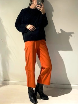 「muure（ミュール）のアイテム」を使った、𝙔𝙐𝙆𝙄さん（レディース・162cm）の冬コーディネート