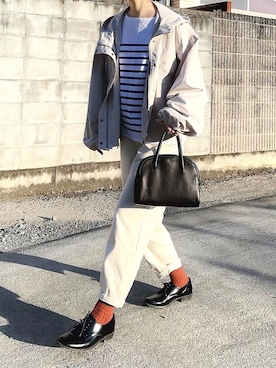 「ap retro（アプレトロ）のアイテム（ジャケット/アウター）」を使った、𝙔𝙐𝙆𝙄さん（レディース・162cm）の冬コーディネート