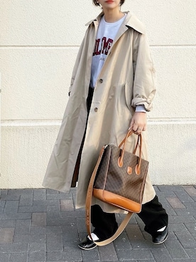 𝙔𝙐𝙆𝙄さん（レディース・162cm）の冬コーディネート