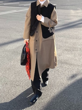 𝙔𝙐𝙆𝙄さん（レディース・162cm）の冬コーディネート