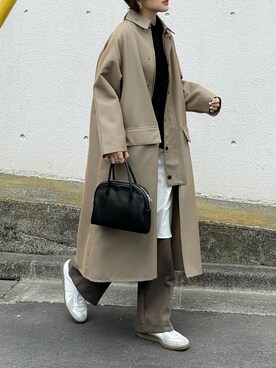 「GERMAN TRAINER（ジャーマントレーナー）のアイテム」を使った、𝙔𝙐𝙆𝙄さん（レディース・162cm）の冬コーディネート