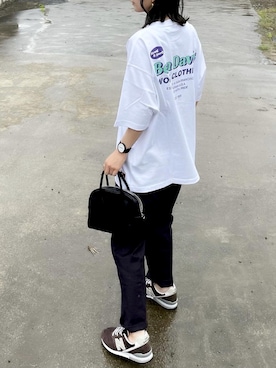 「BEN DAVIS/WHITE LABEL（ベンデイビス ホワイトラベル）のアイテム」を使った、𝙔𝙐𝙆𝙄さん（レディース・162cm）の春コーディネート