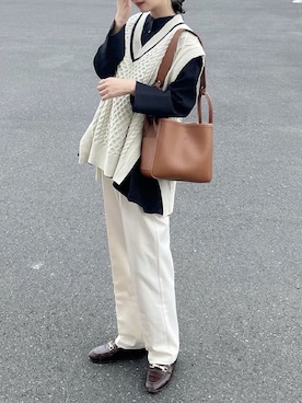 「Acuta（アクータ）のアイテム」を使った、𝙔𝙐𝙆𝙄さん（レディース・162cm）の春コーディネート