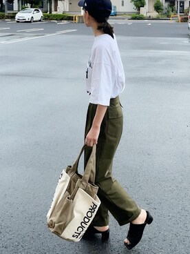 「PUAL CE CIN（ピュアルセシン）のアイテム」を使った、𝙔𝙐𝙆𝙄さん（レディース・162cm）の春コーディネート