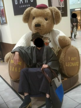 「着物」｜「アイテム（腕時計）」を使った、tradmaniaさん（メンズ・163cm）の秋コーディネート