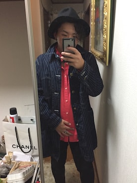 「SUGAR CANE（シュガーケーン）のアイテム（ダウンジャケット/コート）」を使った、Hikkiさん（メンズ・175cm）の秋コーディネート