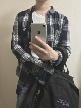 「Abercrombie&Fitch（アバークロンビーアンドフィッチ）のアイテム（カーディガン/ボレロ）」を使った、Nagisaさん（レディース・159cm）の春コーディネート