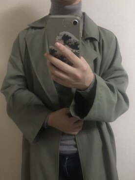 「SEVENDAYS=SUNDAY（セブンデイズサンデイ）のアイテム（トレンチコート）」を使った、Nagisaさん（レディース・159cm）の秋コーディネート