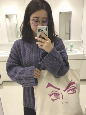 「紫色」｜Nagisaさん（レディース・159cm）の秋コーディネート