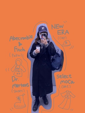 「Abercrombie&Fitch（アバークロンビーアンドフィッチ）のアイテム（スウェット）」を使った、Nagisaさん（レディース・159cm）の春コーディネート