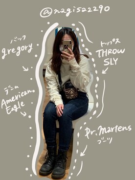 「Gregory」｜「アイテム（ブーツ）」を使った、Nagisaさん（レディース・159cm）の春コーディネート