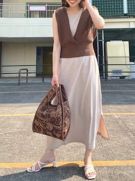 ikumiさん（レディース・158cm）の夏コーディネート