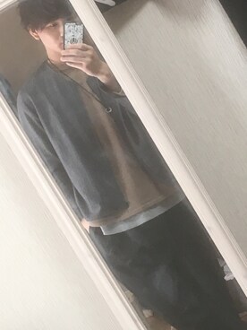 「HARE（ハレ）のアイテム（その他アウター）」を使った、布袋さん（メンズ・174cm）の春コーディネート