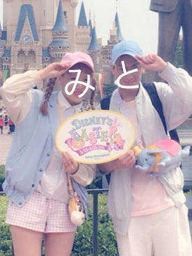 「TDL」｜「アイテム（ジャケット/アウター）」を使った、みきこととおるさん（レディース・160cm）の春コーディネート