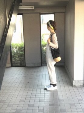 「Handmade（ハンドメイド）のアイテム（サロペット/オーバーオール）」を使った、wabisukeさん（レディース・160cm）の秋コーディネート