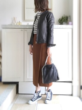 「nitca（ニトカ）のアイテム（ジャケット/アウター）」を使った、miiimさん（レディース・159cm）の春コーディネート