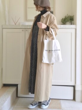 「CONVERSE（コンバース）のconverse（コンバース） ALL STAR OX（オールスターOX）（スニーカー）」を使った、miiimさん（レディース・159cm）の冬コーディネート