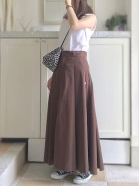 「CONVERSE（コンバース）のconverse（コンバース） ALL STAR OX（オールスターOX）（スニーカー）」を使った、miiimさん（レディース・159cm）の夏コーディネート