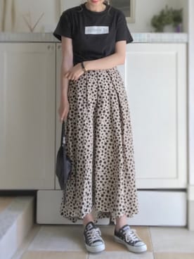 「CONVERSE（コンバース）のconverse（コンバース） ALL STAR OX（オールスターOX）（スニーカー）」を使った、miiimさん（レディース・159cm）の秋コーディネート