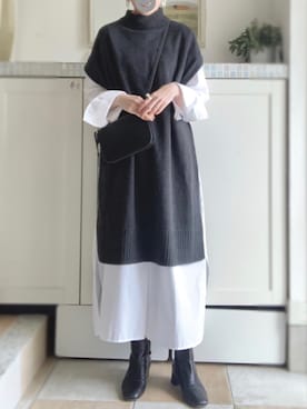 「TICCA（ティッカ）のアイテム（ワンピース/ドレス）」を使った、miiimさん（レディース・159cm）の秋コーディネート