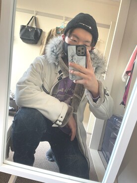 「アベイル」｜「アイテム（スウェット）」を使った、♧yu-ki♧さん（メンズ・178cm）の冬コーディネート