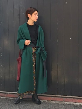 「FACETASM（ファセッタズム）のアイテム」を使った、Fujiwara Shokoさん（レディース・162cm）の夏コーディネート