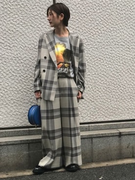 「JOURNAL STANDARD（ジャーナルスタンダード）のアイテム（バッグ）」を使った、Fujiwara Shokoさん（レディース・162cm）の秋コーディネート