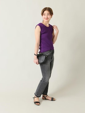 「JOURNAL STANDARD（ジャーナルスタンダード）のアイテム（バッグ）」を使った、Fujiwara Shokoさん（レディース・162cm）の冬コーディネート