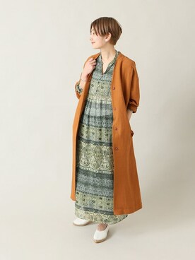 「春コート」｜Fujiwara Shokoさん（レディース・162cm）の冬コーディネート