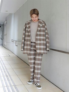 Fujiwara Shokoさん(レディース・162cm)の秋コーディネート