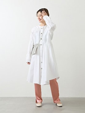 「MOHI（モヒ）のアイテム」を使った、Fujiwara Shokoさん（レディース・162cm）の冬コーディネート