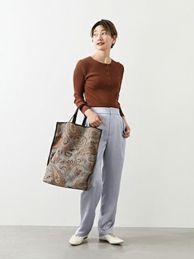 「REMME（レメ）のアイテム」を使った、Fujiwara Shokoさん（レディース・162cm）の冬コーディネート