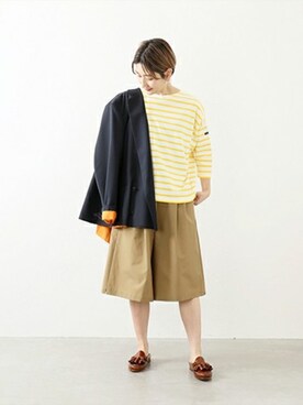 「LEMINOR（ルミノール）のアイテム」を使った、Fujiwara Shokoさん（レディース・162cm）の冬コーディネート