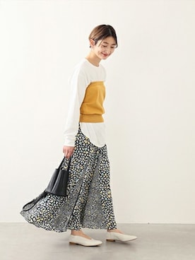 「REMME（レメ）のアイテム」を使った、Fujiwara Shokoさん（レディース・162cm）の冬コーディネート