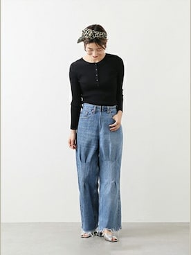 Fujiwara Shokoさん(レディース・162cm)の冬コーディネート