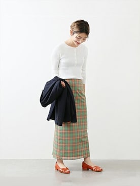 Fujiwara Shokoさん(レディース・162cm)の冬コーディネート