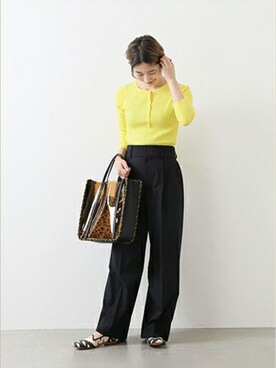 Fujiwara Shokoさん(レディース・162cm)の冬コーディネート