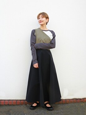 Fujiwara Shokoさん(レディース・162cm)の冬コーディネート