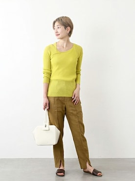 「PLAKTON（プラクトン）のアイテム」を使った、Fujiwara Shokoさん（レディース・162cm）の冬コーディネート