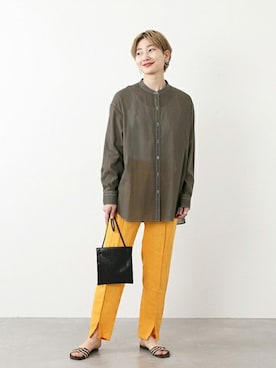 Fujiwara Shokoさん（レディース・162cm）の冬コーディネート