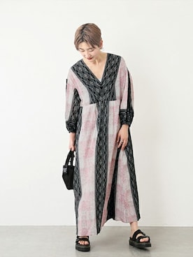 「BAGSINPROGRESS（バッグズインプログレス）のアイテム」を使った、Fujiwara Shokoさん（レディース・162cm）の春コーディネート